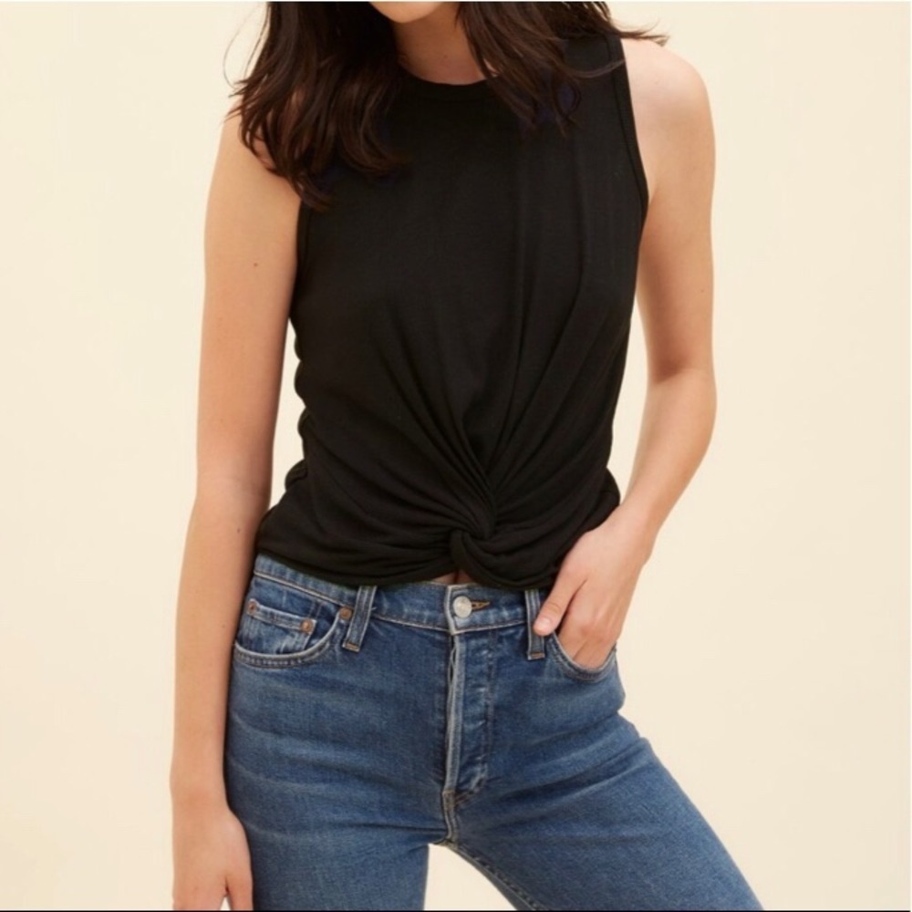 Fifteen Twenty black sleeveless tank blouse sz XS